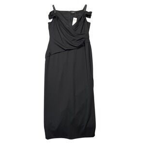 Lauren Ralph‎ Lauren Dress Size 18 Black Evening Dress Maxi Formal Holiday Party
